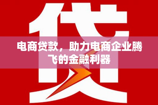 台北电商贷款，助力电商企业腾飞的金融利器