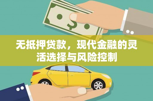 台北无抵押贷款，现代金融的灵活选择与风险控制