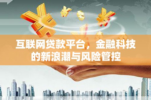 台北互联网贷款平台，金融科技的新浪潮与风险管控