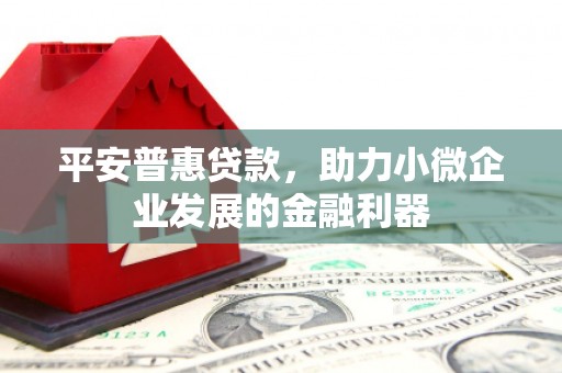 台北平安普惠贷款，助力小微企业发展的金融利器