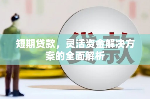 台北短期贷款，灵活资金解决方案的全面解析