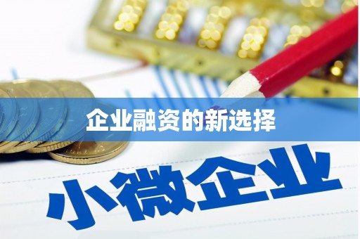 台北企业融资的新选择