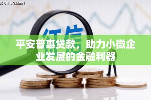台北平安普惠贷款，助力小微企业发展的金融利器